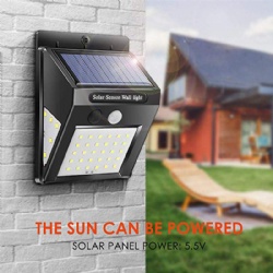 Solar motion sensor light