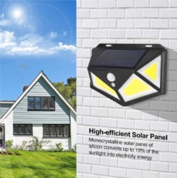 Solar motion sensor wall light